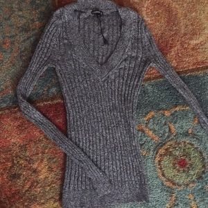 Gray Express Knit Sweater